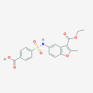 4-[(3-Ethoxycarbonyl-2-methyl-1-benzofuran-5-yl)sulfamoyl]benzoic acid