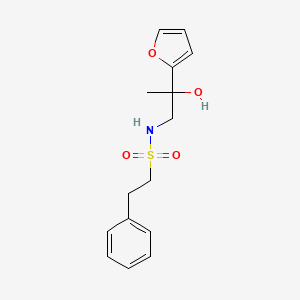 N-(2-(furan-2-yl)-2-hydroxypropyl)-2-phenylethanesulfonamide