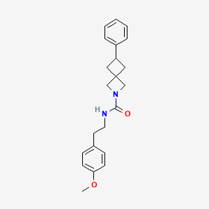 molecular formula C22H26N2O2 B2806943 N-[2-(4-Methoxyphenyl)ethyl]-6-phenyl-2-azaspiro[3.3]heptane-2-carboxamide CAS No. 2379951-29-6
