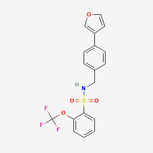 N-(4-(furan-3-yl)benzyl)-2-(trifluoromethoxy)benzenesulfonamide