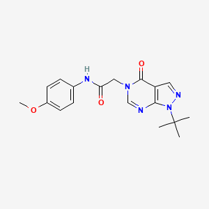 2-(1-(tert-butyl)-4-oxo-1H-pyrazolo[3,4-d]pyrimidin-5(4H)-yl)-N-(4-methoxyphenyl)acetamide