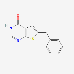 molecular formula C13H10N2OS B2806961 6-Benzylthieno[2,3-d]pyrimidin-4(3H)-one CAS No. 439692-62-3