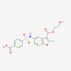 5-(4-Carboxy-benzenesulfonylamino)-2-methyl-benzofuran-3-carboxylic acid 2-methoxy-ethyl ester