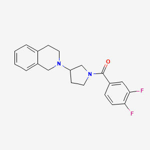 (3,4-difluorophenyl)(3-(3,4-dihydroisoquinolin-2(1H)-yl)pyrrolidin-1-yl)methanone
