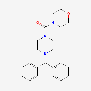 molecular formula C22H27N3O2 B2806990 (4-苄基哌嗪-1-基)(吗啉基)甲酮 CAS No. 329227-83-0