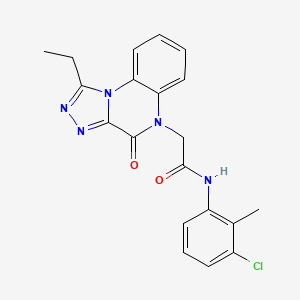 molecular formula C20H18ClN5O2 B2807002 N-(3-chloro-2-methylphenyl)-2-(1-ethyl-4-oxo-[1,2,4]triazolo[4,3-a]quinoxalin-5(4H)-yl)acetamide CAS No. 1358888-30-8
