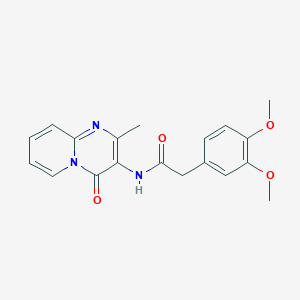 molecular formula C19H19N3O4 B2807003 2-(3,4-dimethoxyphenyl)-N-(2-methyl-4-oxo-4H-pyrido[1,2-a]pyrimidin-3-yl)acetamide CAS No. 897616-60-3