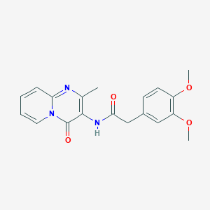 molecular formula C19H19N3O4 B2807003 2-(3,4-二甲氧基苯基)-N-(2-甲基-4-氧代-4H-吡啶[1,2-a]嘧啶-3-基)乙酰胺 CAS No. 897616-60-3