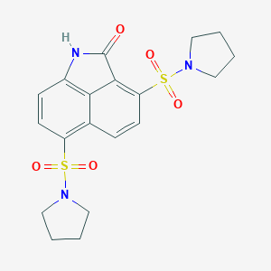 3,6-Bis-(pyrrolidine-1-sulfonyl)-1H-benzo[cd]indol-2-one