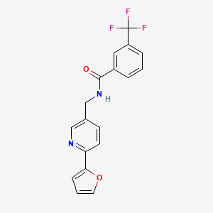 N-((6-(furan-2-yl)pyridin-3-yl)methyl)-3-(trifluoromethyl)benzamide