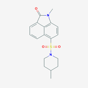 1-methyl-6-[(4-methyl-1-piperidinyl)sulfonyl]benzo[cd]indol-2(1H)-one