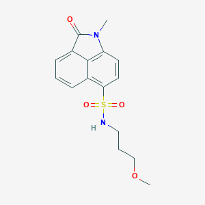 molecular formula C16H18N2O4S B280709 N-(3-methoxypropyl)-1-methyl-2-oxo-1,2-dihydrobenzo[cd]indole-6-sulfonamide 