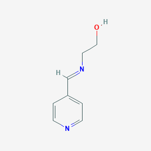 molecular formula C8H10N2O B028071 Ethanol, 2-[(4-pyridinylmethylene)amino]-(9CI) CAS No. 106782-22-3