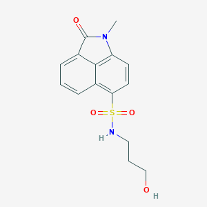 N-(3-hydroxypropyl)-1-methyl-2-oxo-1,2-dihydrobenzo[cd]indole-6-sulfonamide