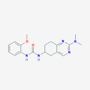 3-[2-(Dimethylamino)-5,6,7,8-tetrahydroquinazolin-6-yl]-1-(2-methoxyphenyl)urea