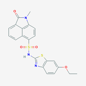 N-(6-ethoxy-1,3-benzothiazol-2-yl)-1-methyl-2-oxo-1,2-dihydrobenzo[cd]indole-6-sulfonamide