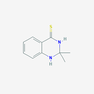 molecular formula C10H12N2S B2807144 2,2-Dimethyl-1,2-dihydroquinazoline-4-thiol CAS No. 91760-82-6