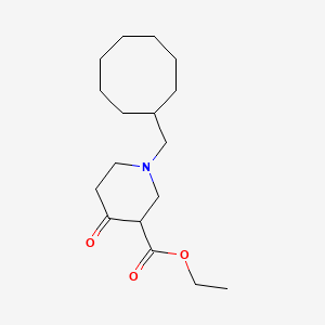 molecular formula C17H29NO3 B2807150 Ethyl 1-(cyclooctylmethyl)-4-oxopiperidine-3-carboxylate CAS No. 217463-45-1