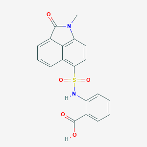 2-{[(1-Methyl-2-oxo-1,2-dihydrobenzo[cd]indol-6-yl)sulfonyl]amino}benzoic acid