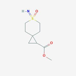 molecular formula C9H15NO3S B2807160 Methyl 6-imino-6-oxo-6lambda6-thiaspiro[2.5]octane-2-carboxylate CAS No. 2411236-32-1