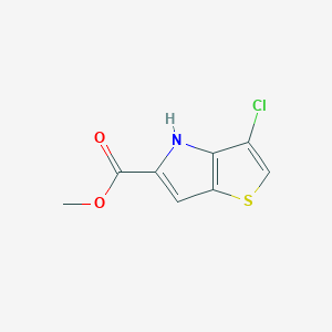 molecular formula C8H6ClNO2S B2807162 Methyl 3-chloro-4H-thieno[3,2-b]pyrrole-5-carboxylate CAS No. 403860-07-1