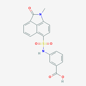 3-{[(1-Methyl-2-oxo-1,2-dihydrobenzo[cd]indol-6-yl)sulfonyl]amino}benzoic acid