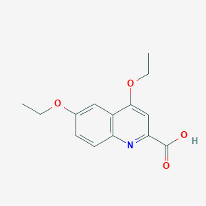 molecular formula C14H15NO4 B2807171 4,6-Diethoxyquinoline-2-carboxylic acid CAS No. 1351802-82-8