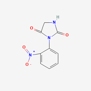 molecular formula C9H7N3O4 B2807180 3-(2-Nitrophenyl)imidazolidine-2,4-dione CAS No. 1212059-55-6