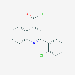 molecular formula C16H9Cl2NO B2807188 2-(2-chlorophenyl)quinoline-4-carbonyl Chloride CAS No. 92566-67-1