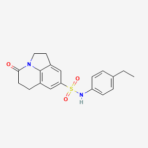 N-(4-ethylphenyl)-4-oxo-1,2,5,6-tetrahydro-4H-pyrrolo[3,2,1-ij]quinoline-8-sulfonamide