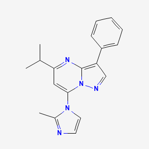 5-isopropyl-7-(2-methyl-1H-imidazol-1-yl)-3-phenylpyrazolo[1,5-a]pyrimidine