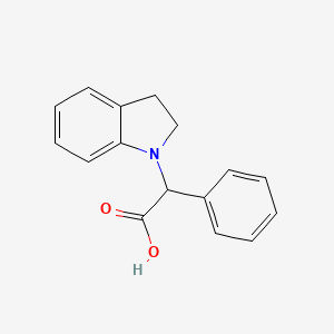 2-(2,3-dihydro-1H-indol-1-yl)-2-phenylacetic acid