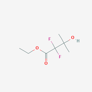 molecular formula C7H12F2O3 B2807221 Ethyl 2,2-difluoro-3-hydroxy-3-methylbutanoate CAS No. 168558-19-8