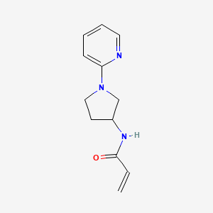 molecular formula C12H15N3O B2807240 N-(1-Pyridin-2-ylpyrrolidin-3-yl)prop-2-enamide CAS No. 2193938-43-9