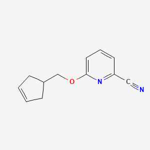 6-[(Cyclopent-3-en-1-yl)methoxy]pyridine-2-carbonitrile