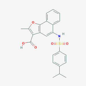 2-METHYL-5-[4-(PROPAN-2-YL)BENZENESULFONAMIDO]NAPHTHO[1,2-B]FURAN-3-CARBOXYLIC ACID