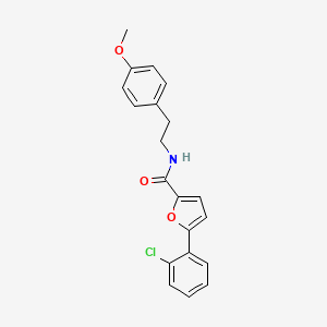 molecular formula C20H18ClNO3 B2807284 5-(2-chlorophenyl)-N-[2-(4-methoxyphenyl)ethyl]furan-2-carboxamide CAS No. 618402-89-4