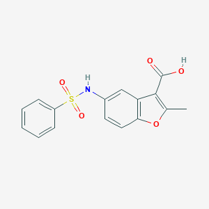 2-Methyl-5-[(phenylsulfonyl)amino]-1-benzofuran-3-carboxylic acid