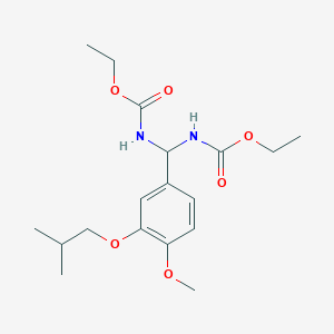 Diethyl ((3-isobutoxy-4-methoxyphenyl)methylene)dicarbamate