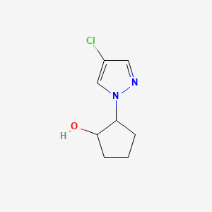 2-(4-chloro-1H-pyrazol-1-yl)cyclopentan-1-ol