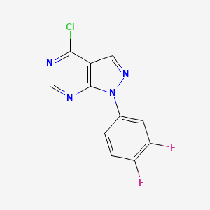 4-chloro-1-(3,4-difluorophenyl)-1H-pyrazolo[3,4-d]pyrimidine