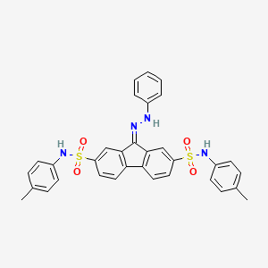 9-(2-phenylhydrazono)-N2,N7-di-p-tolyl-9H-fluorene-2,7-disulfonamide