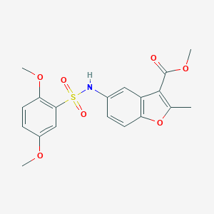 Methyl 5-{[(2,5-dimethoxyphenyl)sulfonyl]amino}-2-methyl-1-benzofuran-3-carboxylate