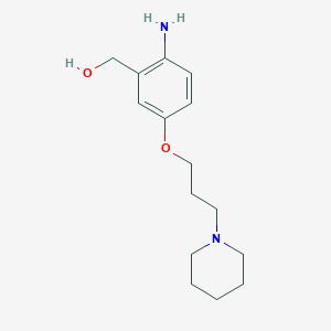 molecular formula C15H24N2O2 B2807334 (2-氨基-5-(3-(哌啶-1-基)丙氧基)苯基)甲醇 CAS No. 2288710-47-2