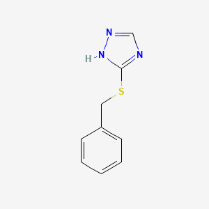 molecular formula C9H9N3S B2807338 3-benzylthio-1H-1,2,4-triazole 