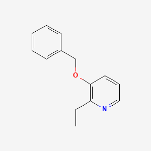 molecular formula C14H15NO B2807344 2-Ethyl-3-phenylmethoxypyridine CAS No. 1346539-97-6