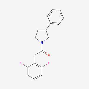 2-(2,6-Difluorophenyl)-1-(3-phenylpyrrolidin-1-yl)ethanone