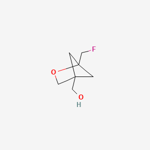 molecular formula C7H11FO2 B2807362 (1-(Fluoromethyl)-2-oxabicyclo[2.1.1]hexan-4-YL)methanol CAS No. 2418722-45-7