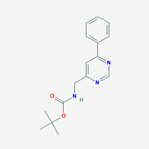 Tert-butyl N-[(6-phenylpyrimidin-4-yl)methyl]carbamate