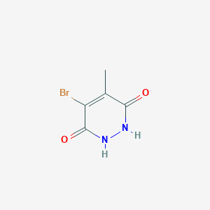 molecular formula C5H5BrN2O2 B2807379 4-Bromo-5-methyl-1,2,3,6-tetrahydropyridazine-3,6-dione CAS No. 732295-61-3